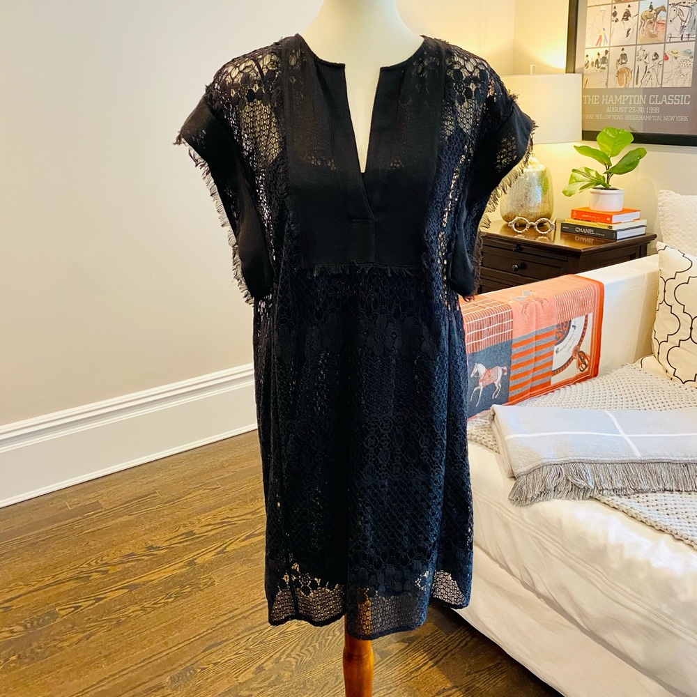 BCBGMAXAZRIA Lindsay Lace Tunic Dress